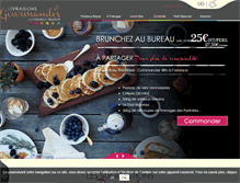 Tablet Screenshot of livraisonsgourmandes.com